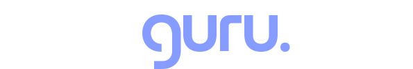 SitesGuru.com white logo with transparent background and white teks